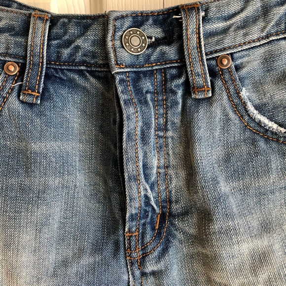 Free People High Rise Raw Hem Jean Shorts - Picture 11 of 14